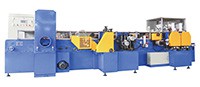 Machine de découpe et de brossage pour pattes de plaques