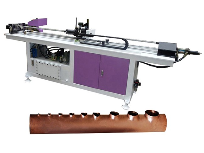 Machine perforatrice pour bride de tube en cuivre