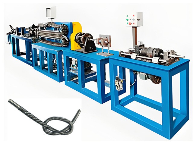 Machine de fabrication des colliers ondulés